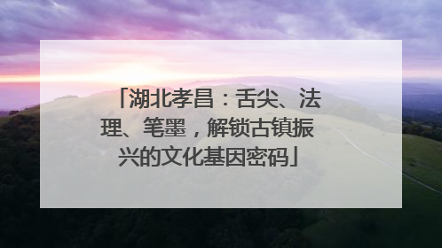 湖北孝昌：舌尖、法理、笔墨，解锁古镇振兴的文化基因密码
