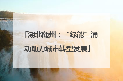 湖北随州：“绿能”涌动助力城市转型发展