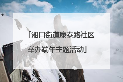 湘口街道康泰路社区举办端午主题活动