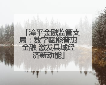 漳平金融监管支局：数字赋能普惠金融 激发县域经济新动能