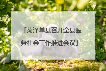 菏泽单县召开全县医务社会工作推进会议