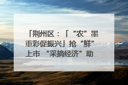 荆州区：「“农”墨重彩促振兴」抢“鲜”上市 “采摘经济”助农“甜蜜增收”