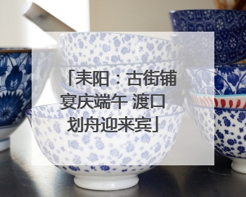 耒阳：古街铺宴庆端午 渡口划舟迎来宾