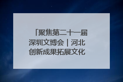 聚焦第二十一届深圳文博会｜河北创新成果拓展文化产业“朋友圈”
