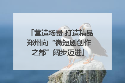 营造场景 打造精品 郑州向“微短剧创作之都”阔步迈进