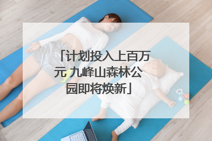 计划投入上百万元 九峰山森林公园即将焕新