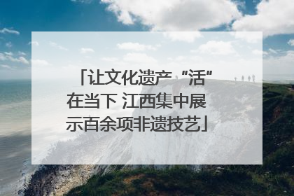 让文化遗产“活”在当下 江西集中展示百余项非遗技艺