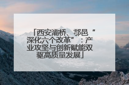 西安灞桥、鄠邑“深化六个改革”：产业攻坚与创新赋能双驱高质量发展
