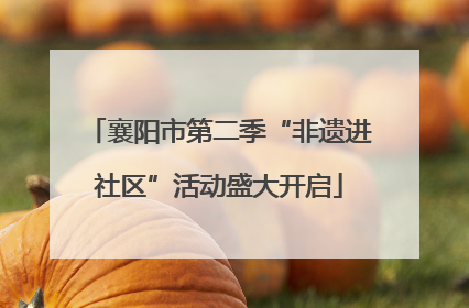 襄阳市第二季“非遗进社区”活动盛大开启
