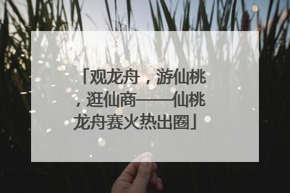 观龙舟，游仙桃，逛仙商——仙桃龙舟赛火热出圈