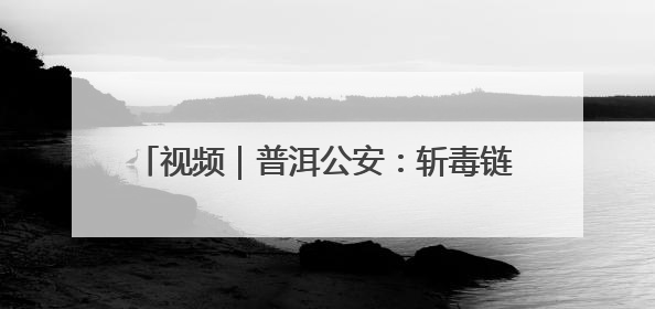 视频｜普洱公安：斩毒链筑铁壁 守边境护净土