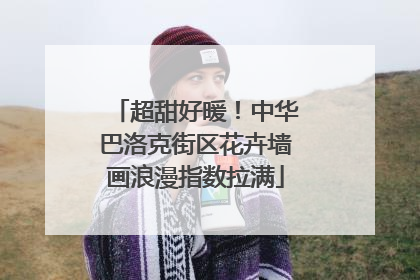 超甜好暖！中华巴洛克街区花卉墙画浪漫指数拉满
