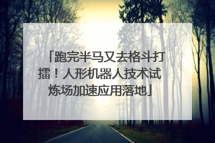 跑完半马又去格斗打擂！人形机器人技术试炼场加速应用落地