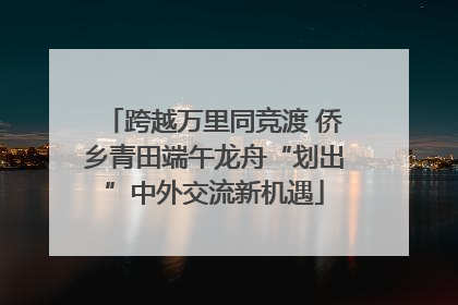 跨越万里同竞渡 侨乡青田端午龙舟“划出”中外交流新机遇