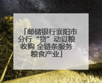 邮储银行襄阳市分行“贷”动夏粮收购 全链条服务粮食产业