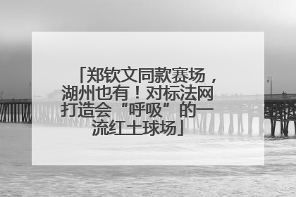 郑钦文同款赛场，湖州也有！对标法网打造会“呼吸”的一流红土球场