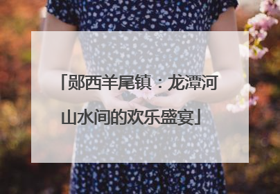 郧西羊尾镇：龙潭河山水间的欢乐盛宴