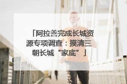 阿拉善完成长城资源专项调查：摸清三朝长城“家底”