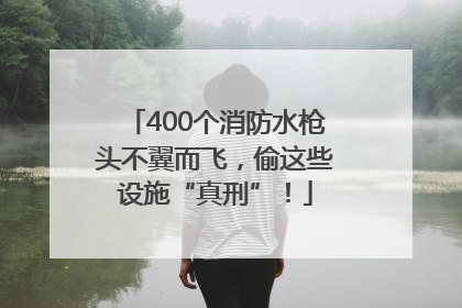 400个消防水枪头不翼而飞，偷这些设施“真刑”！