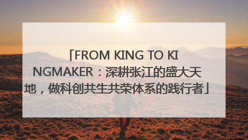 FROM KING TO KINGMAKER：深耕张江的盛大天地，做科创共生共荣体系的践行者