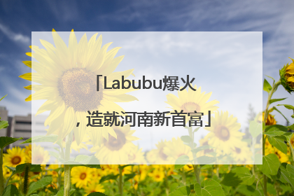 Labubu爆火，造就河南新首富