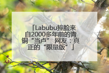Labubu撞脸来自2000多年前的青铜“当卢” 网友：真正的“限量版”